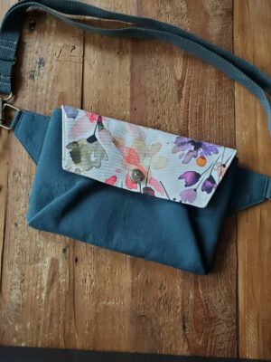 Phoebe Belt Bag - Watercolor Teal