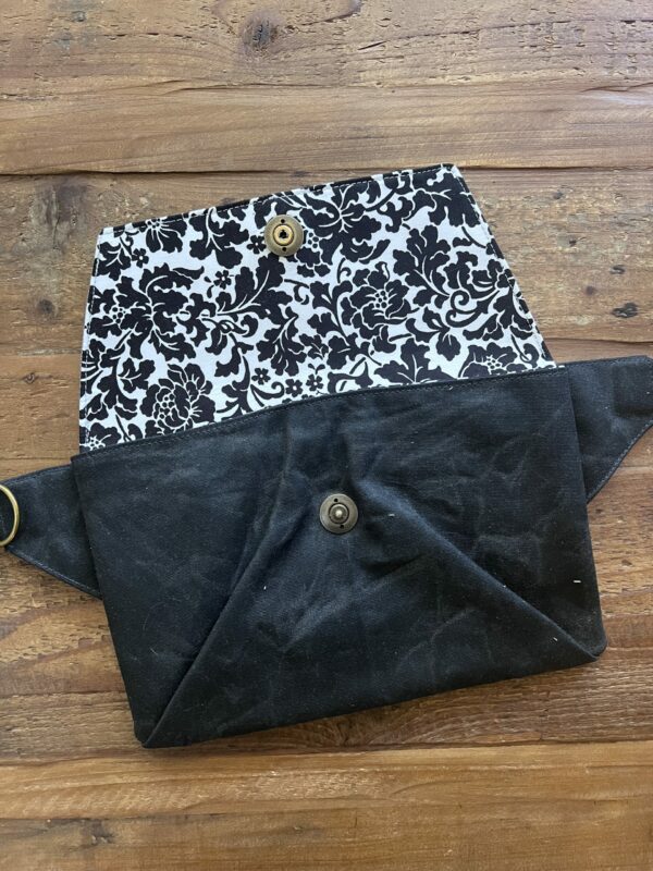 Phoebe Belt Bag - Black & White - Image 2