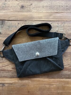 Phoebe Belt Bag - Black on Black