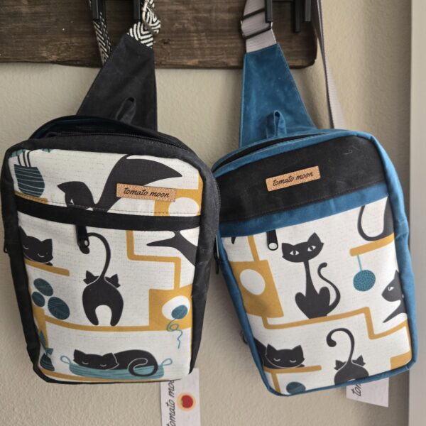 Artemis Sling - Mid-century cats Blue - Image 4