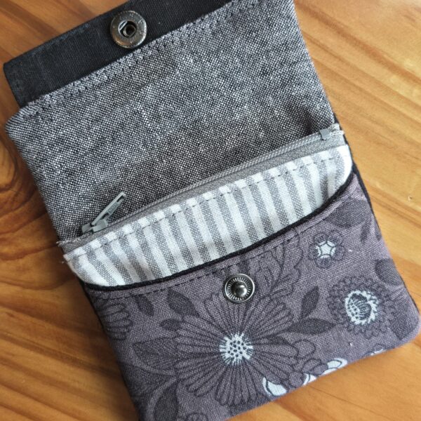 Puck Wallet - Black Floral 2 - Image 3