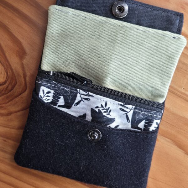 Puck Wallet - Black Linen - Image 3