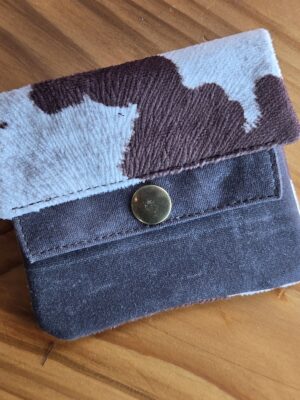 Puck Wallet - Cow print