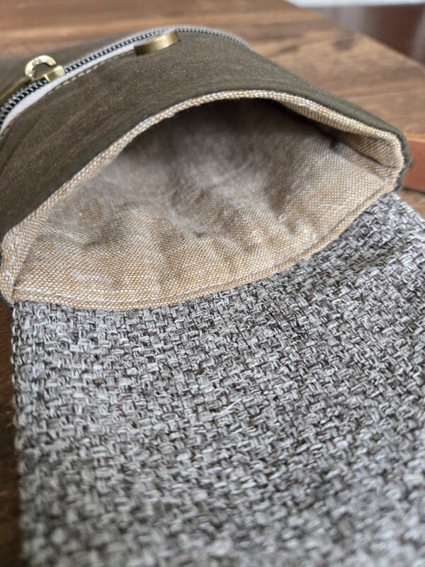 Orbit Phone Sling - Olive & Tweed - Image 2