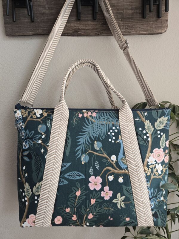 Europa Tote - Emerald Peacocks - Image 2