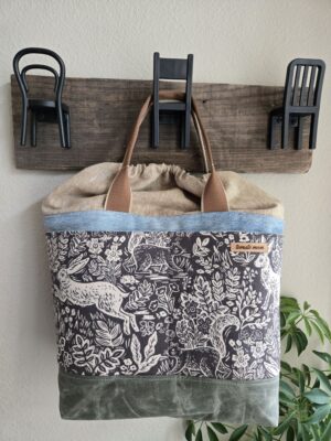 Oberon Bucket - Large - Bunnies and squirrels