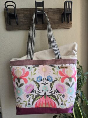 Oberon XL - Boho Flowers - Pink Corduroy