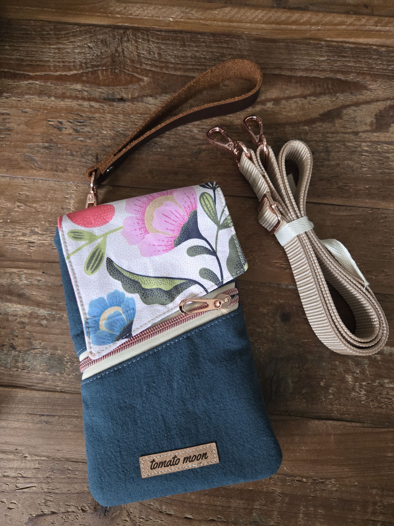 Orbit Phone Sling Blue Boho Blossom