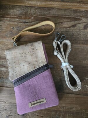 Orbit Phone Sling Pink and Cork