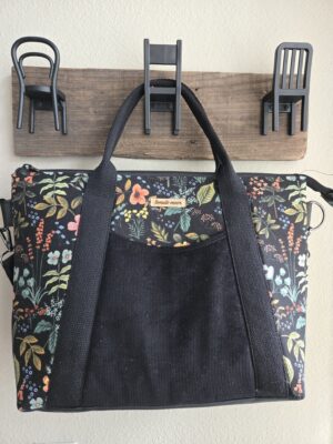 Europa Tote - Black Garden